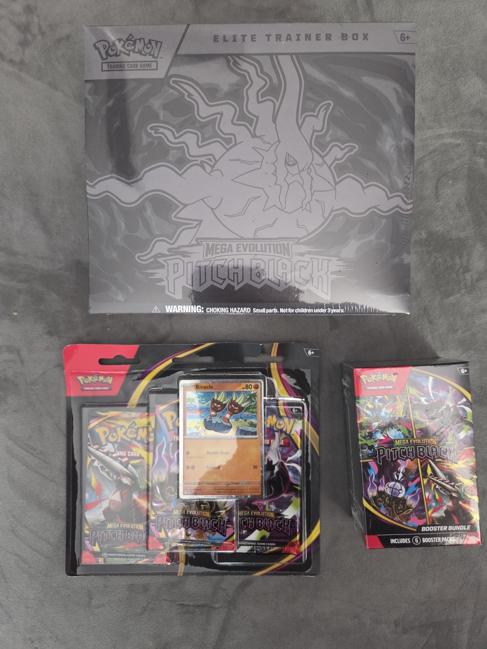 Pokemon TCG Pitch Black ETB And Pitch Black Booster Bundle 3 Pk Blister